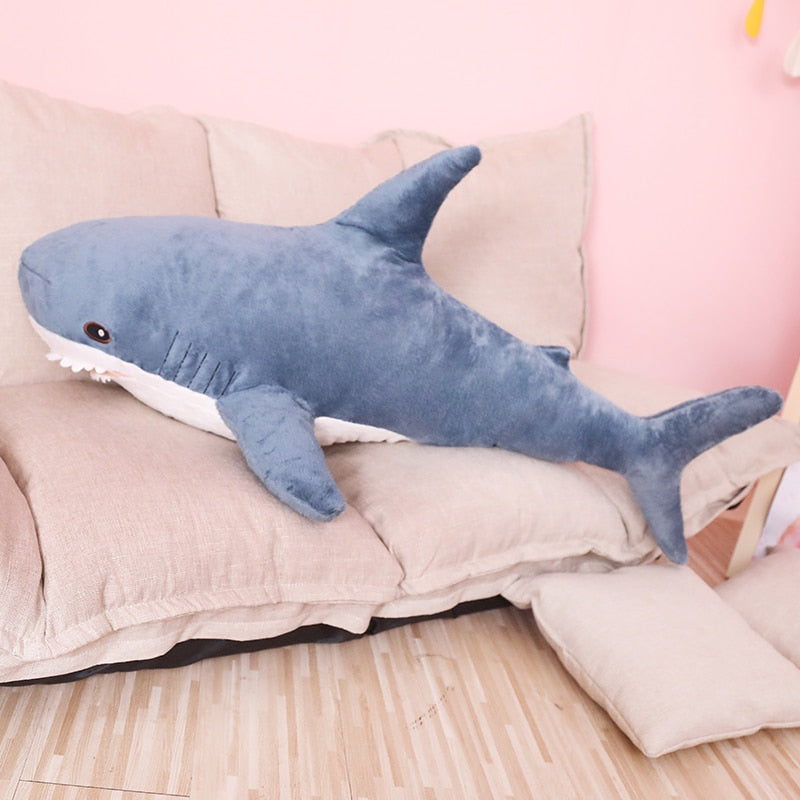 [variant_title] - 80/100cm Big Size Funny Soft Bite Shark Plush Toy Pillow Appease Cushion Gift For Children