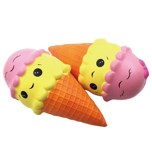 A - Novelty Toy Squishy Ice Cream Exquisite Fun Toy Scented Squishy Charm Slow Rising Simulation Kid Adult Antistress Toy
