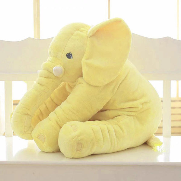 Yellow / 40CM - 40/60cm Infant Plush Elephant Soft Appease Elephant Playmate Calm Doll Baby Toy Elephant Pillow Plush Toys Stuffed Doll