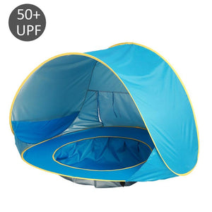 A - summer seaside Baby Beach Tent Pop Up Portable Shade Pool UV Protection Sun Shelter for Infant nice play water gift