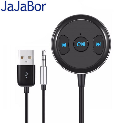 [variant_title] - JaJaBor Bluetooth Car Kit Handsfree Calling AUX 3.5MM Music Audio Player Bluetooth Audio Adapter Music Receiver with USB Power