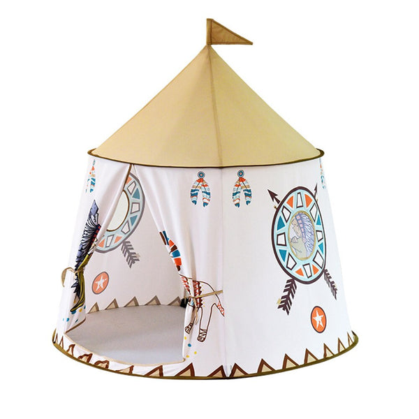 Blue - Girl Princess Pink Castle Tents Portable Children Outdoor Garden Folding Play Tent Lodge Kids Balls Pool Playhouse Kid  House