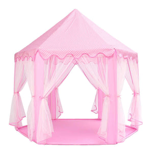 Default Title - Portable Princess Castle Play Tent Activity Fairy House Fun Playhouse Beach Tent Baby playing Toy Gift For Children (Pink)