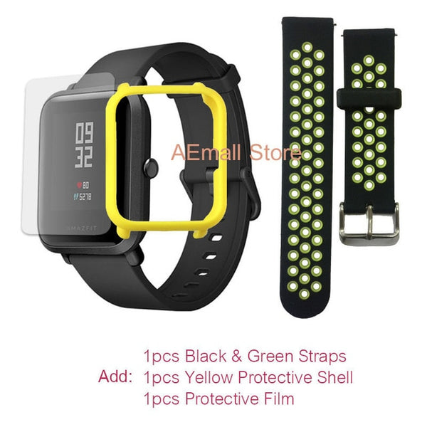 GreenYellow.Film - English Version Xiaomi Amazfit Bip Smart Watch Men Huami Mi Pace Smartwatch For IOS Android Heart Rate Monitor 45 Days Battery