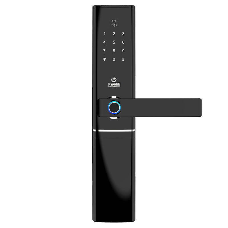 Black - Smart Fingerprint Door Lock  Security  Intelligent Lock  Biometric Electronic Wifi Door Lock With Bluetooth APP Unlock