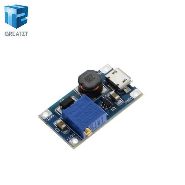 [variant_title] - GREATZT 1PCS MT3608 DC-DC Adjustable Boost Module 2A Boost Plate Step Up Module with MICRO USB 2V-24V to 5V 9V 12V 28V