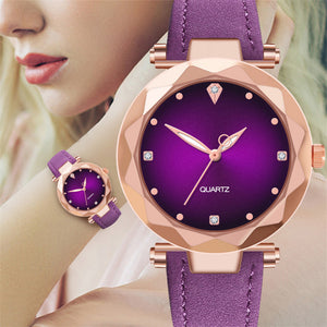 [variant_title] - New Hot Sale Ladies Watch Women's Casual Leather Crystal Dial Quartz Wrist Watches Relogio Feminino Clock Gift For Women 3