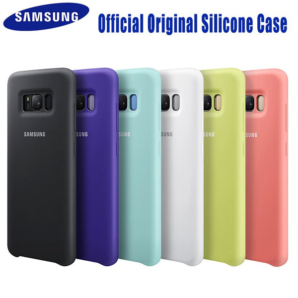 [variant_title] - Samsung S8 Case Original Official Silicone Soft Back Cover Samsung Galaxy S8 S9 S10 Plus S10e Note 8 9 Case Protection Cover