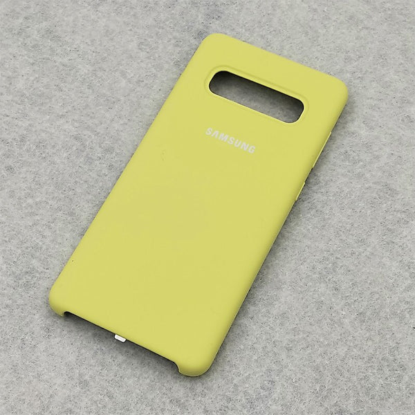 Green / For S10 Plus - S10 Case Original Samsung Galaxy S10 Plus/S10e Silky Silicone Cover High Quality Soft-Touch Back Protective Shell S 10 + S10 E