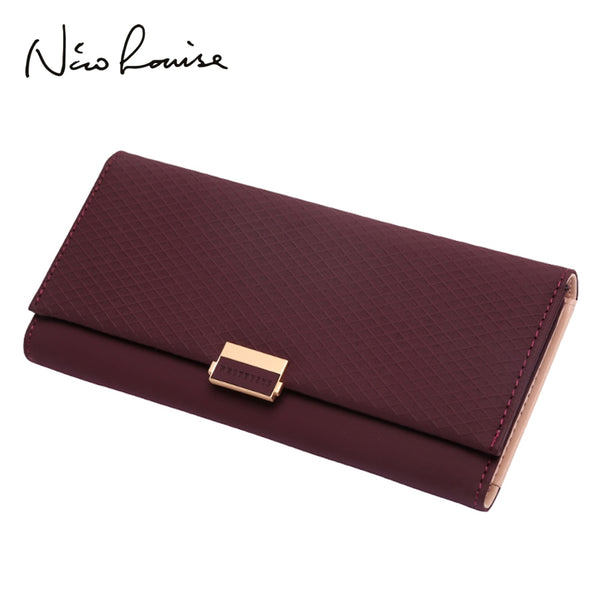 [variant_title] - Woman Wallet Clutch Plaid Wallet Zipper Female Ladies Hot Change Women Luxury Credit Phone Card Holder Coin Purses For Girls