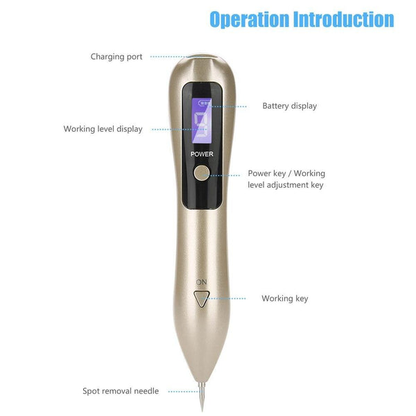 [variant_title] - 9 level LCD Face Skin Dark Spot Remover Mole Tattoo Removal Laser Plasma Pen Machine Facial Freckle Tag Wart Removal Beauty Care