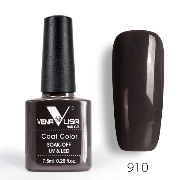 910 - New Free Shipping Nail Art Design Manicure Venalisa 60Color 7.5Ml Soak Off Enamel Gel Polish UV Gel Nail Polish Lacquer Varnish