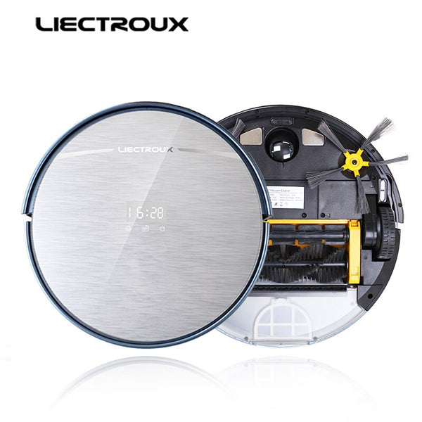 [variant_title] - LIECTROUX X5S Robotic Vacuum Cleaner WIFI APP Control,Gyroscope Navigation,Intelligent Mapping Planned Wet and Dry Cleaning