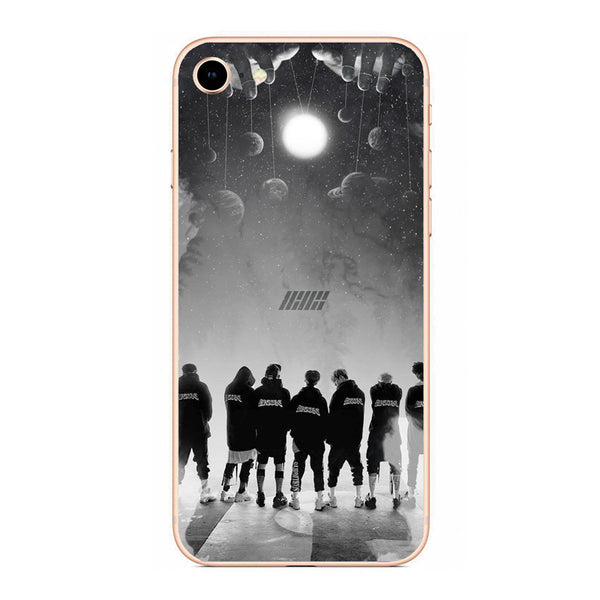 Multi / For iphone 5 5s SE - IKON KPOP Boy Group hard PC Phone Matte plastic Case Cover For iphone 4 5 6  7 8 PLUS X back Coque Fundas Capa