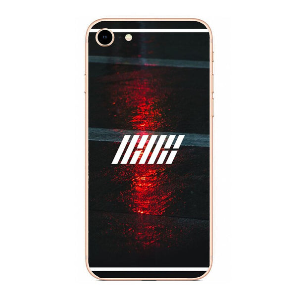 Blue / For iphone 5 5s SE - IKON KPOP Boy Group hard PC Phone Matte plastic Case Cover For iphone 4 5 6  7 8 PLUS X back Coque Fundas Capa