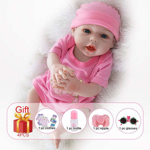 style01 - Realistic Reborn Doll 20 Inch Lifelike Handmade Soft silicone reborn toddler baby dolls Christmas surprise gifts lol toy