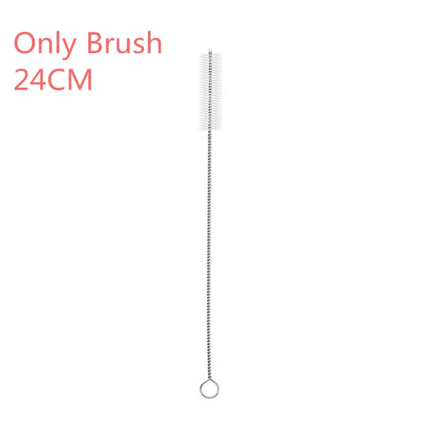 Only cleaner - 2/4/8Pcs Colorful Reusable Drinking Straw High Quality 304 Stainless Steel Metal Straw with Cleaner Brush For Mugs 20/30oz