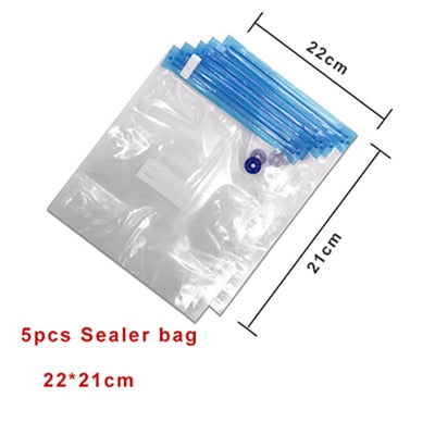 s bag - Handy Portable Sealing Food Vacuum Sealer Bags Machine Kitchen Always fresh seal val Heat Sealing Machine Food Preservation