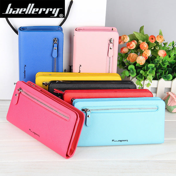 [variant_title] - Fashion Women Wallet Zipper Top Quality Female Wallet Purse Multifunction Women's Purse Card Holder Money Bag Long Wallet