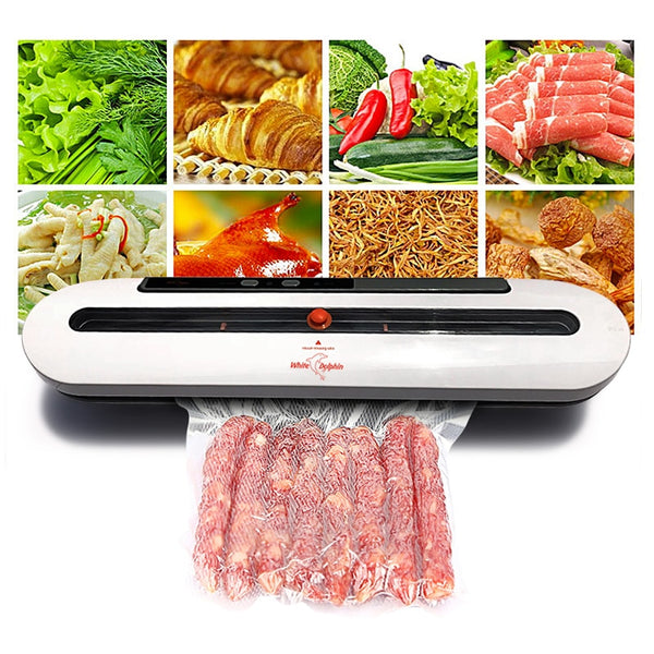 [variant_title] - Electric Vacuum Sealer Packaging Machine For Home Kitchen Including 10pcs Food Saver Bags Commercial Vacuum Food Sealing