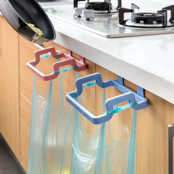 [variant_title] - 1 Pcs Garbage Bag Rack Hanging Trash bag Rack Rubbish Bag Storage Rack Holder Portable Cabinet Trash Rack Kitchen Gadgets