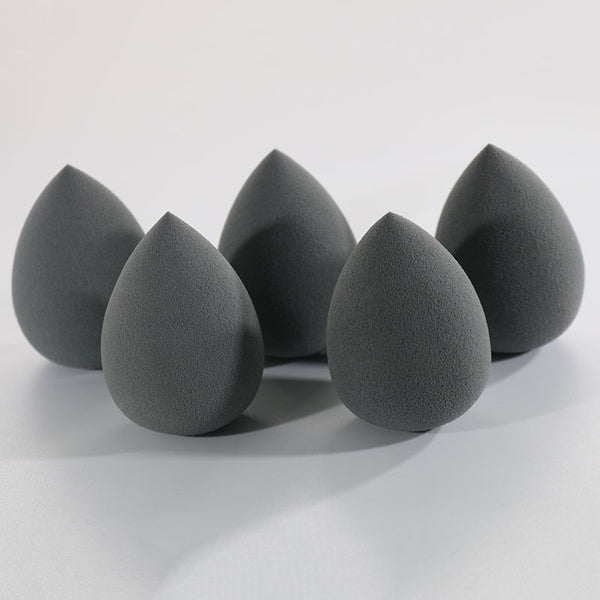 5pcs puff - 40*60MM New Beauty Grey Makeup Cosmetic Puff Soft Sponge Powder Blender Smooth Foundation Contour Blending Puff For Girl YA326