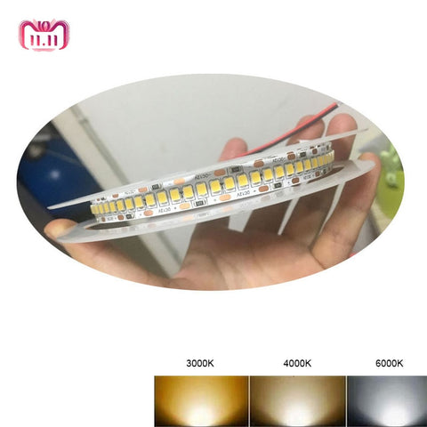 [variant_title] - 1800lm/m  High CRI>80 5m 1200 LED 2835  Bande LED 12V  24v   lights sttrip Flexible Llight 240 led/m LED strip White Warm white