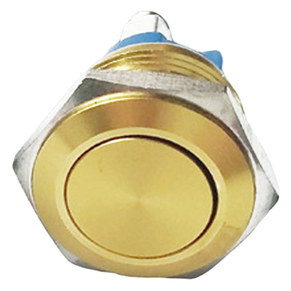 Waterproof 16mm Metal Annular Push Button Switch Self Reset Switch Momentary Latching Car Auto Engine 220 V