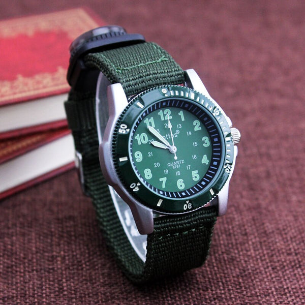 [variant_title] - 2018 new canvas children boys fashion watches casual quatrz adjustable bracelet compass gift watches cool handsome watches