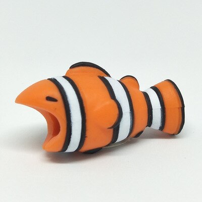 Clownfish - 1pcs kawaii Cable Bite Animal iphone Protector Shaped Winder Dog Bite Phone Accessory Prank Toy Funny