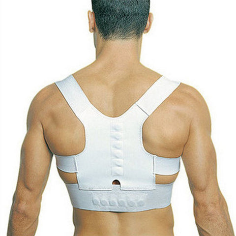 Default Title - Unisex Body Shaper Women Men Back Posture Correction Tape Elastic Corrector Straighten Shoulder Support Brace Belt For Waist