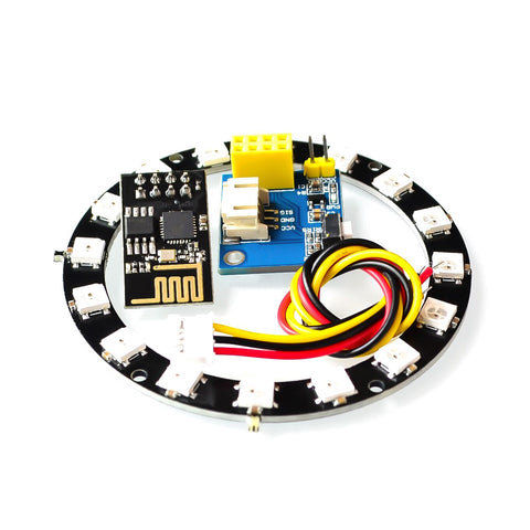 Default Title - ESP8266 ESP01 ESP-01 RGB LED Controller Adpater WIFI Module for Arduino IDE WS2812 WS2812B 5050 16 Bits Light Ring Christmas DIY