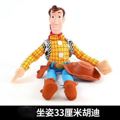 33 cm medium woody s / As shown in figure - Lovely Toy Story Sherif Woody Car Doll Plush Toys Outside Hang Toy Cute Auto Accessories Car Decoration Toy Christmas Gift