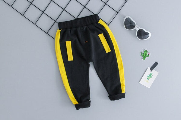 [variant_title] - 2019 new Autumn Boy Pinch Alphabet Sports Suit Clothes Children's Letter Top + Pants Two-piece Clothing Sets