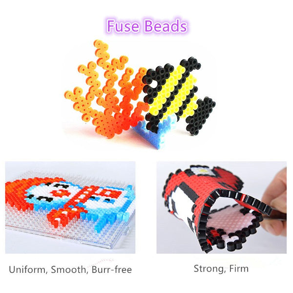 [variant_title] - 500pcs/pack 5mm Hama Beads 3D Puzzle Toys Zabawki 48 Colors Perler Educational Toys Craft Puzzle Toys for Children Brinquedos