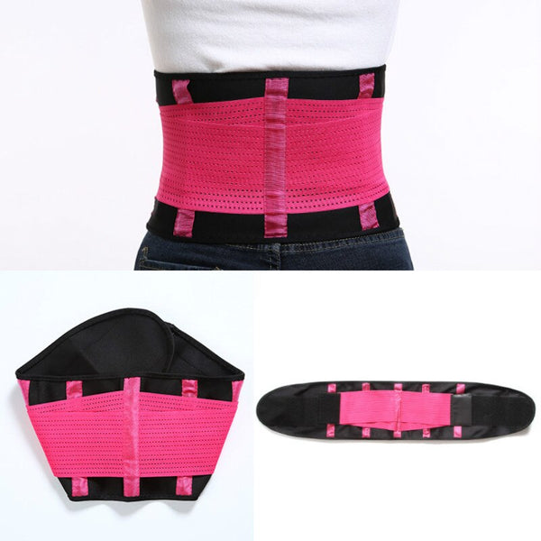 Rose / S - Women Slimming Belts Body Shaper Waist Trainer Modeling Waist Cincher Trimmer Tummy Latex Female Postpartum Corset Shapewear