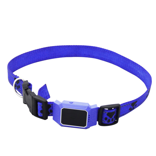 Blue - Smart GPS Tracker Collar For Pet Dogs Cats Tracking Locator GSM WiFi LBS Real-time APP Tracking Alarm Device Anti-Lost Geofence