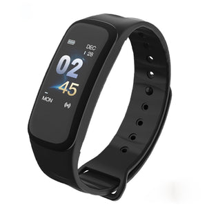 Black - Wearpai C1Plus Men Sport Watches Heart rate Blood Pressure  Sleep Monitoring FitnessTracker Digital Clock Relogio Inteligente