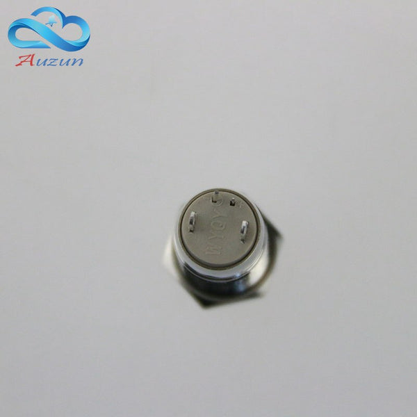 [variant_title] - 12 mm metal button self-locking with lamp button 220 v led copper plating nickel 2 a / 250 VDC waterproof rust