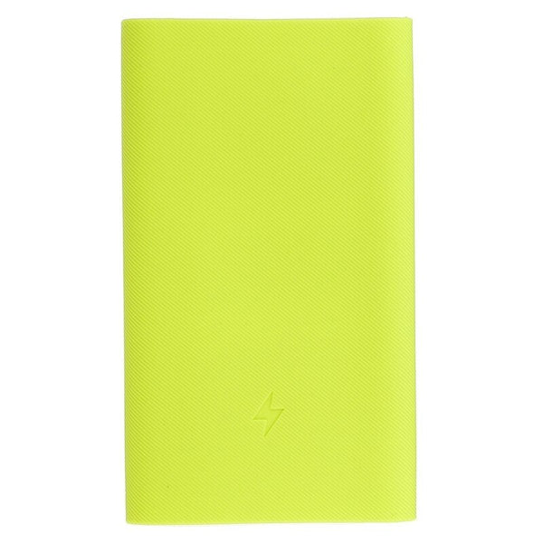 yellow green - For Xiaomi Power Bank 2 10000 mAh 2016 Silicone Protective Case External Battery Skin friend Cover case for PLM02ZM Powerbank 2