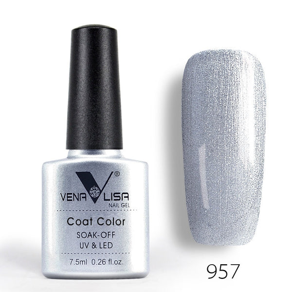 957 - New Free Shipping Nail Art Design Manicure Venalisa 60Color 7.5Ml Soak Off Enamel Gel Polish UV Gel Nail Polish Lacquer Varnish