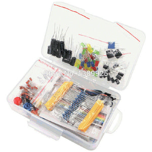 Default Title - Starter Kit for arduino Resistor /LED / Capacitor / Jumper Wires / Breadboard resistor Kit with Retail Box