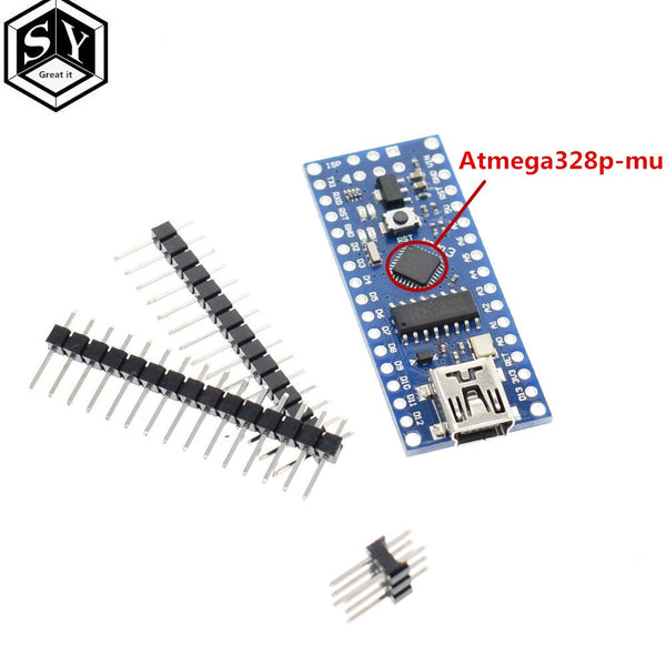 atmega328p-mu chip - Nano 1PCS Mini USB With the bootloader Nano 3.0 controller compatible for arduino CH340 USB driver 16Mhz NANO V3.0 Atmega328