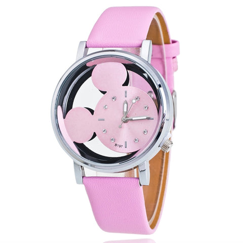 [variant_title] - Brand Leather Quartz Watch Women Children Girl Boy Kids Fashion Bracelet Wrist Watch Wristwatches Clock Relogio Feminino Cartoon