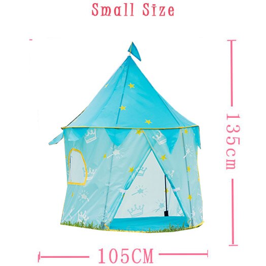 Small  Size-blue - Big Size Kids Tent Portable Foldable Tent Funny Cubby House for Boy Girl Ball Pool Tipi Tent Children Game Castle Tent Kids Gift