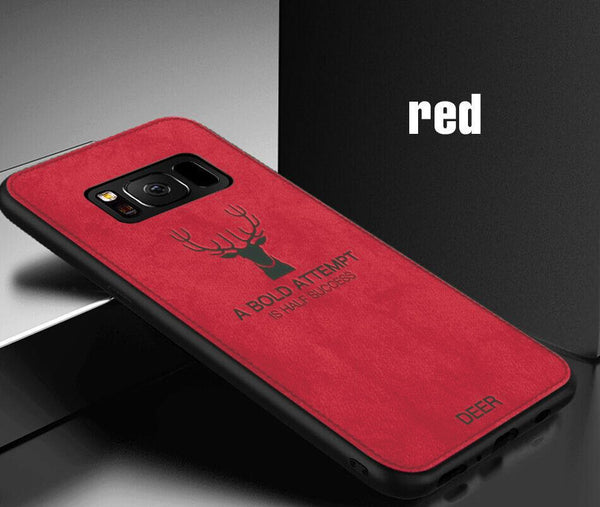 Red / For Note 8 - Soft Cloth Back Case Cover For Samsung Galaxy S7 Edge S9 S8 Note 9 8 Full Phone Case For Samsung S9 S8 Plus Shockproof Case