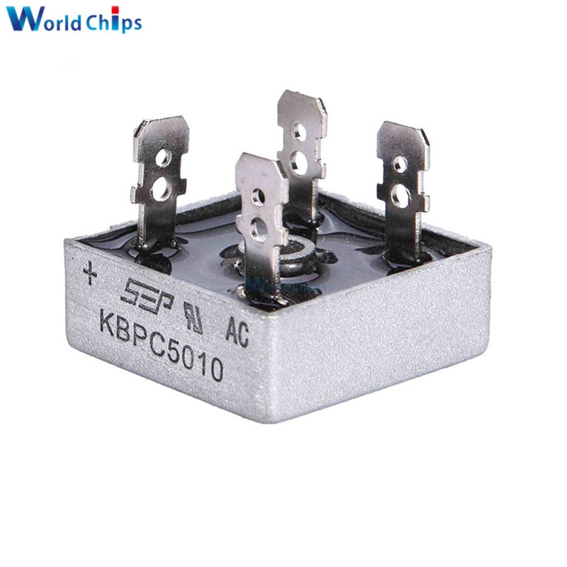 Default Title - 1PCS KBPC5010 50A 1000V Diode Bridge Rectifier Diode KBPC 5010 Power Rectifier Diode Electronic Componentes