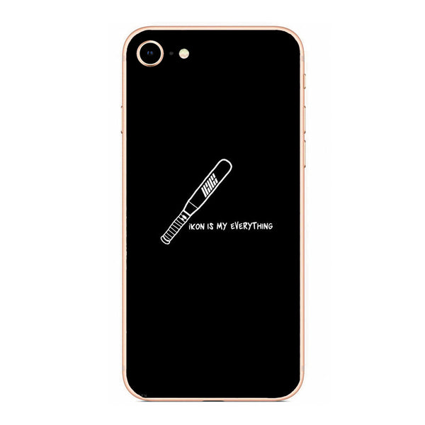 Brown / For iphone 5 5s SE - IKON KPOP Boy Group hard PC Phone Matte plastic Case Cover For iphone 4 5 6  7 8 PLUS X back Coque Fundas Capa