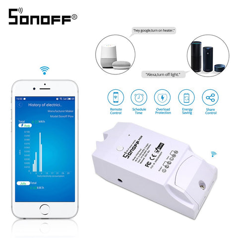 [variant_title] - New ITEAD SONOFF Pow R2 15A 3500W Wifi Smart Switch Power Consumption Measurement Support Alexa/IFTTT/Google Home Assistant Nest