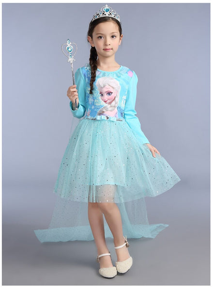 1-10 / 10T - Disney Frozen dress elza children's Snow White gauze frozen princess birthday surprise girl christmas anna dress infant costumes